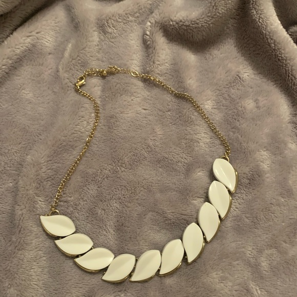 BOGO Gold and white statement necklace